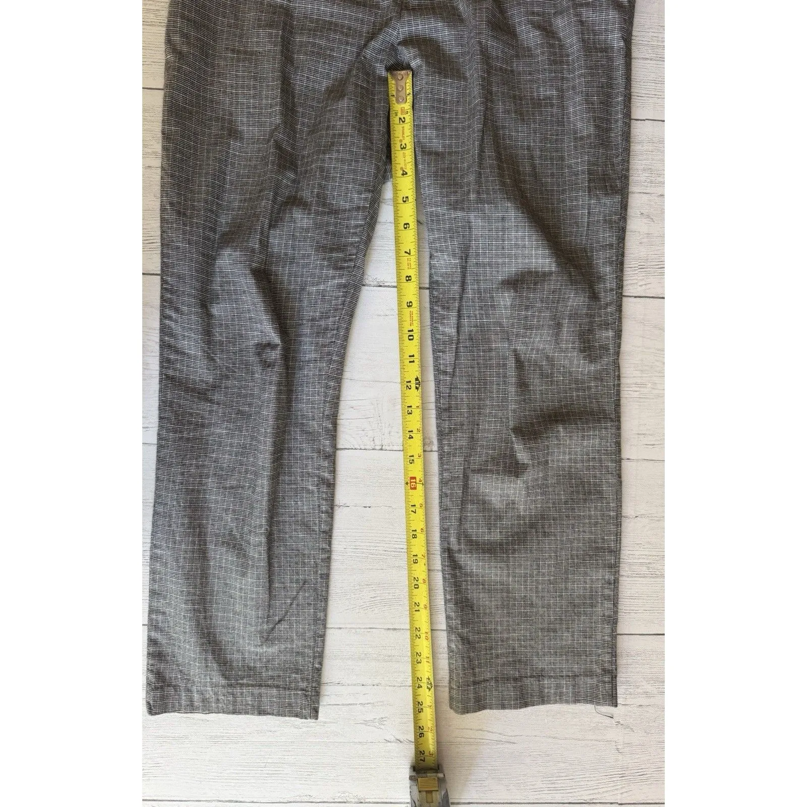 James Golf Wear Grand Slam Plaid Women’s Golf Pants Embroidered Snoopy Size 8 Black - Image 6