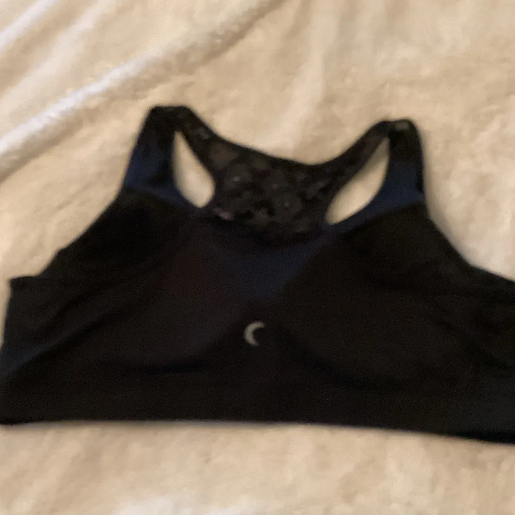 Zyia Bomber Black Racerback Sports Bra - Image 4