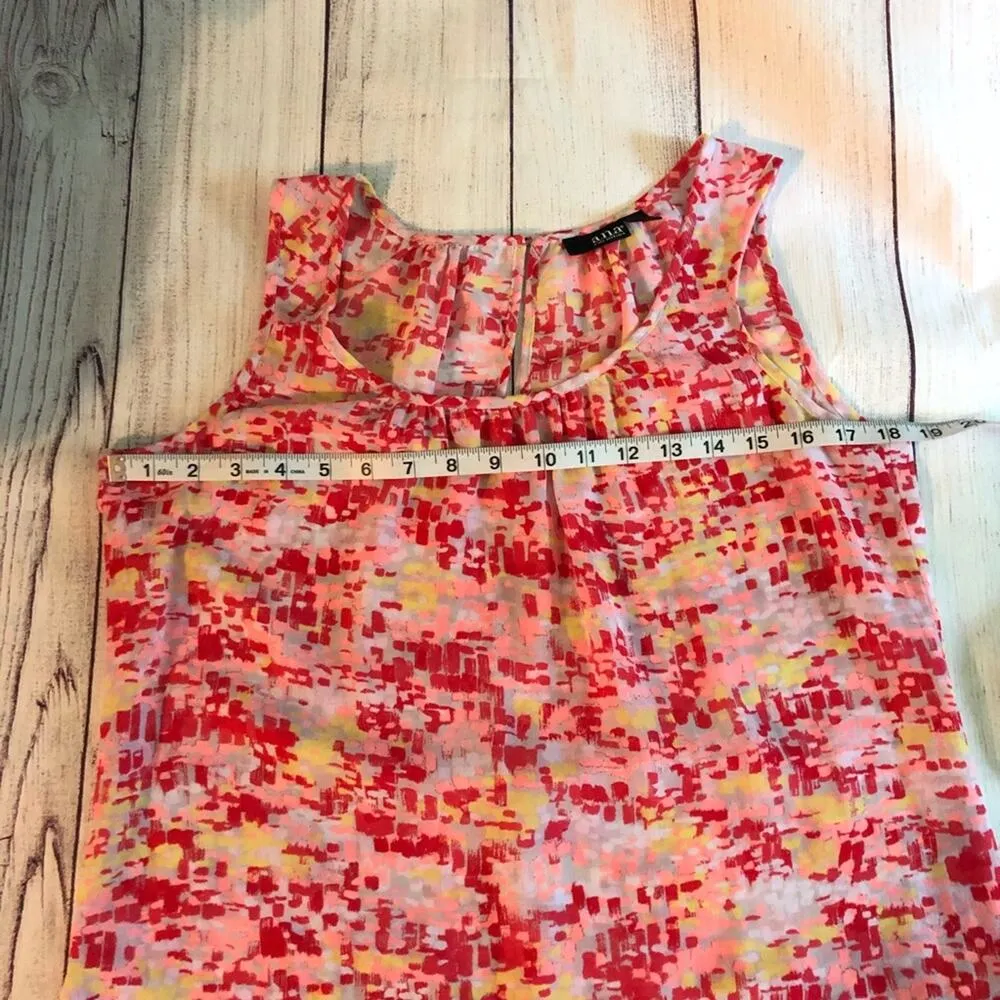 a.n.a. Floral Print Womens Sleeveless Blouse  Sz M - Image 5