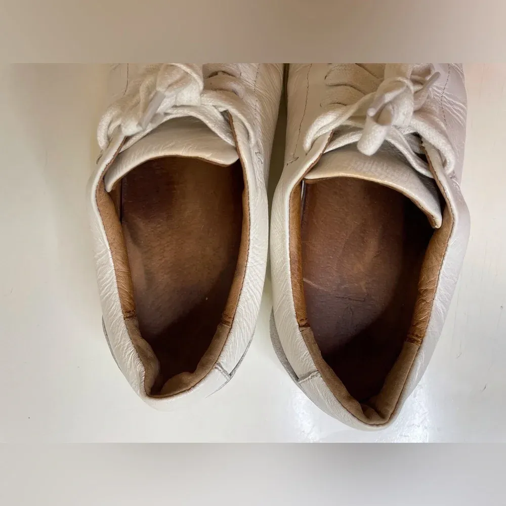 Frye Women’s‎ Ivy Court Low Lace White Leather Sneakers Size 7.5 - Image 9