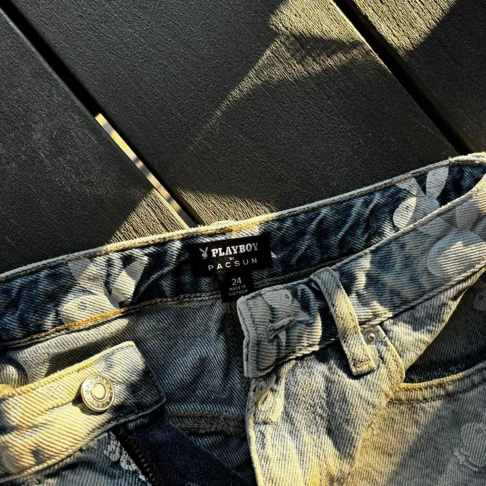 Playboy Women's Blue Shorts - Image 2