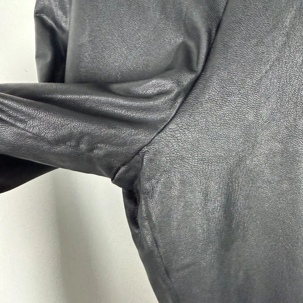 Commando Pull On Skinny Faux Leather Leggings Black Size Large L - Image 5