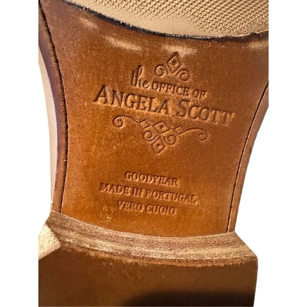 The Office of Angela Scott Mr Evans wingtip size 37.5W new with storage bag neut Tan - Image 5