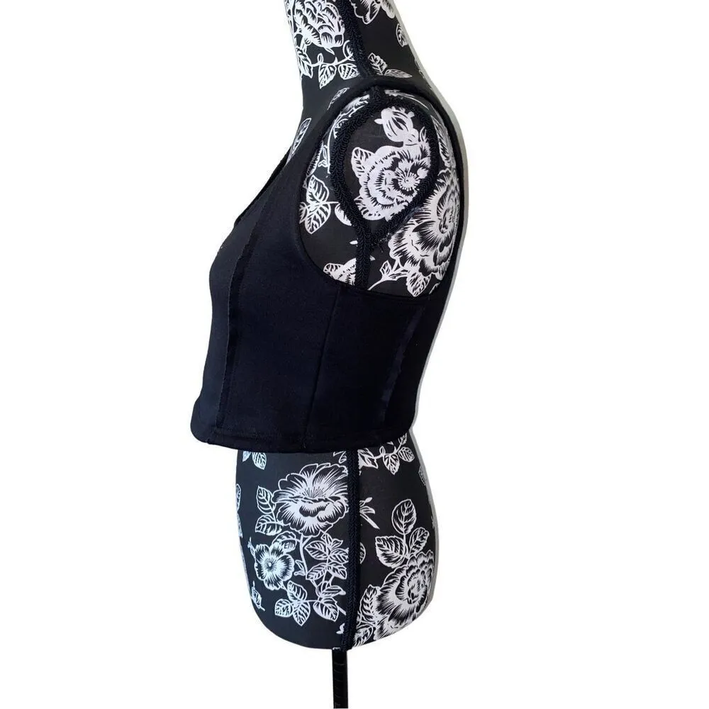 Five The Label Wide Strap Crop Top Tank Top Sexy Lounge Casual Everyday Black Size XS - Image 3