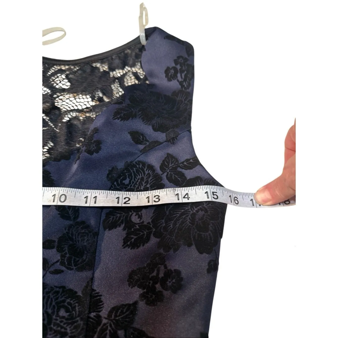 Three Pink Hearts Navy/Black Sleeveless Dress Sz M Junior NWT - Image 5