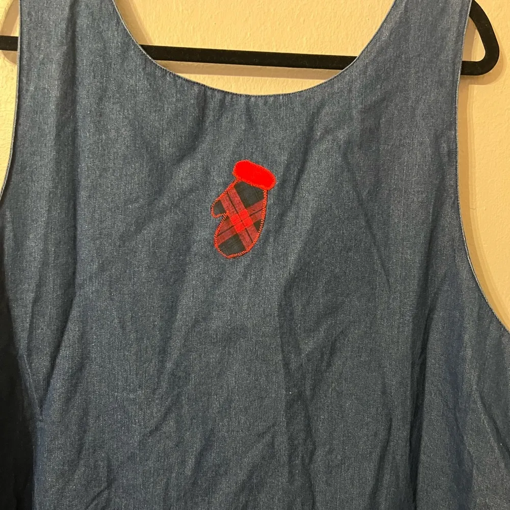 New Ol’Paint Denim Snowman Dress - Image 5