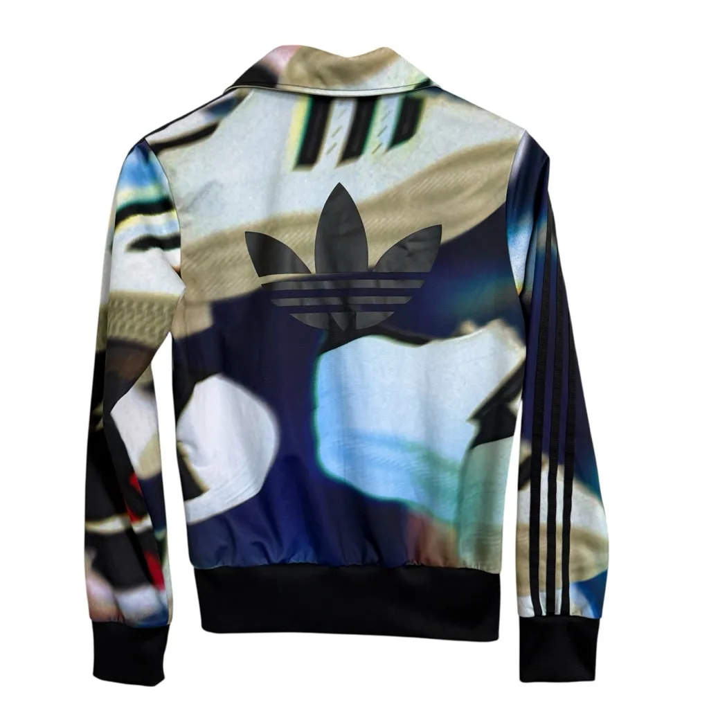 Adidas Originals Firebird Track Jacket Multicolor Iridescent Trefoil Logo Small - Image 5