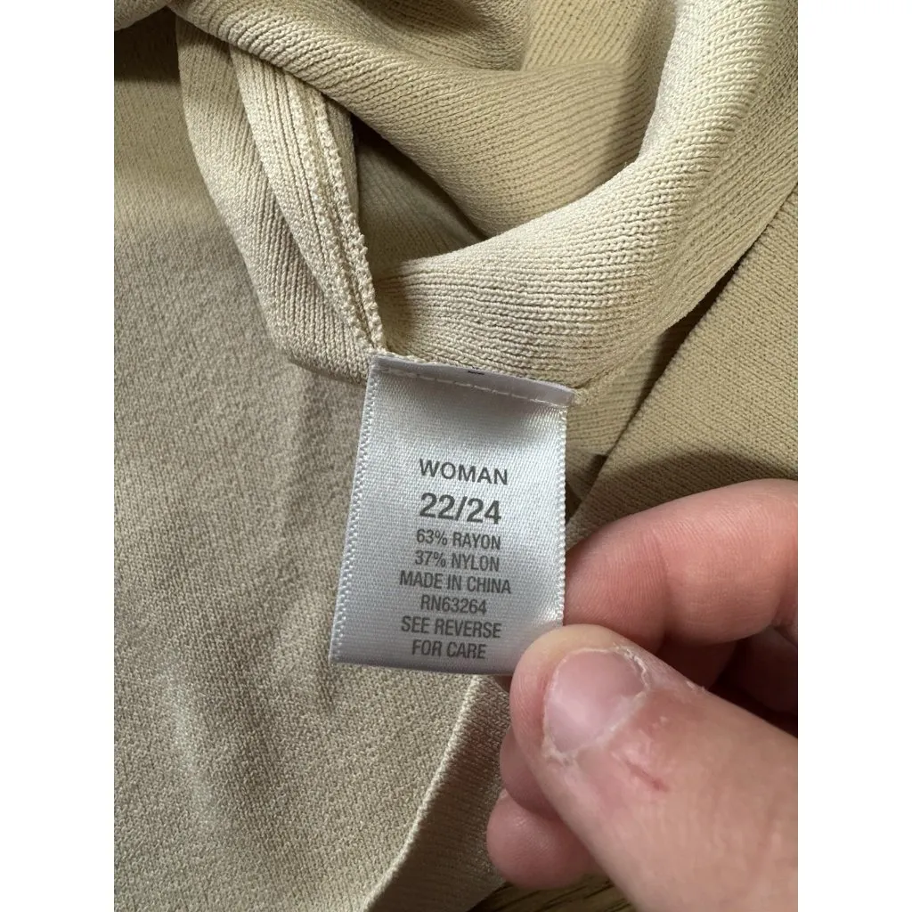 Dressbarn Knit Top Cami Sleeveless Womens‎ Size 22/24 Rayon/Nylon Blend Stretch - Image 6