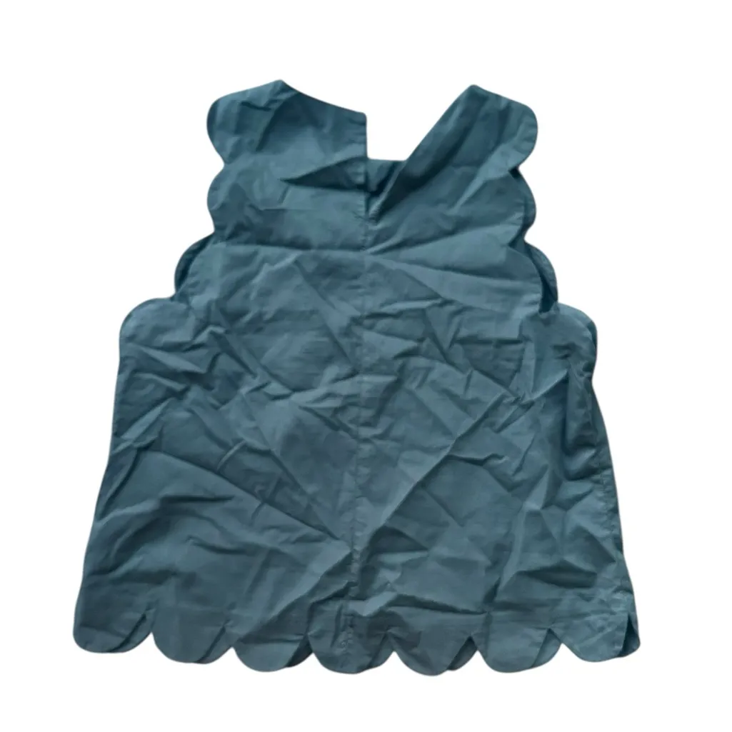 English Factory Scalloped Tank Top Black Size Large - Image 5