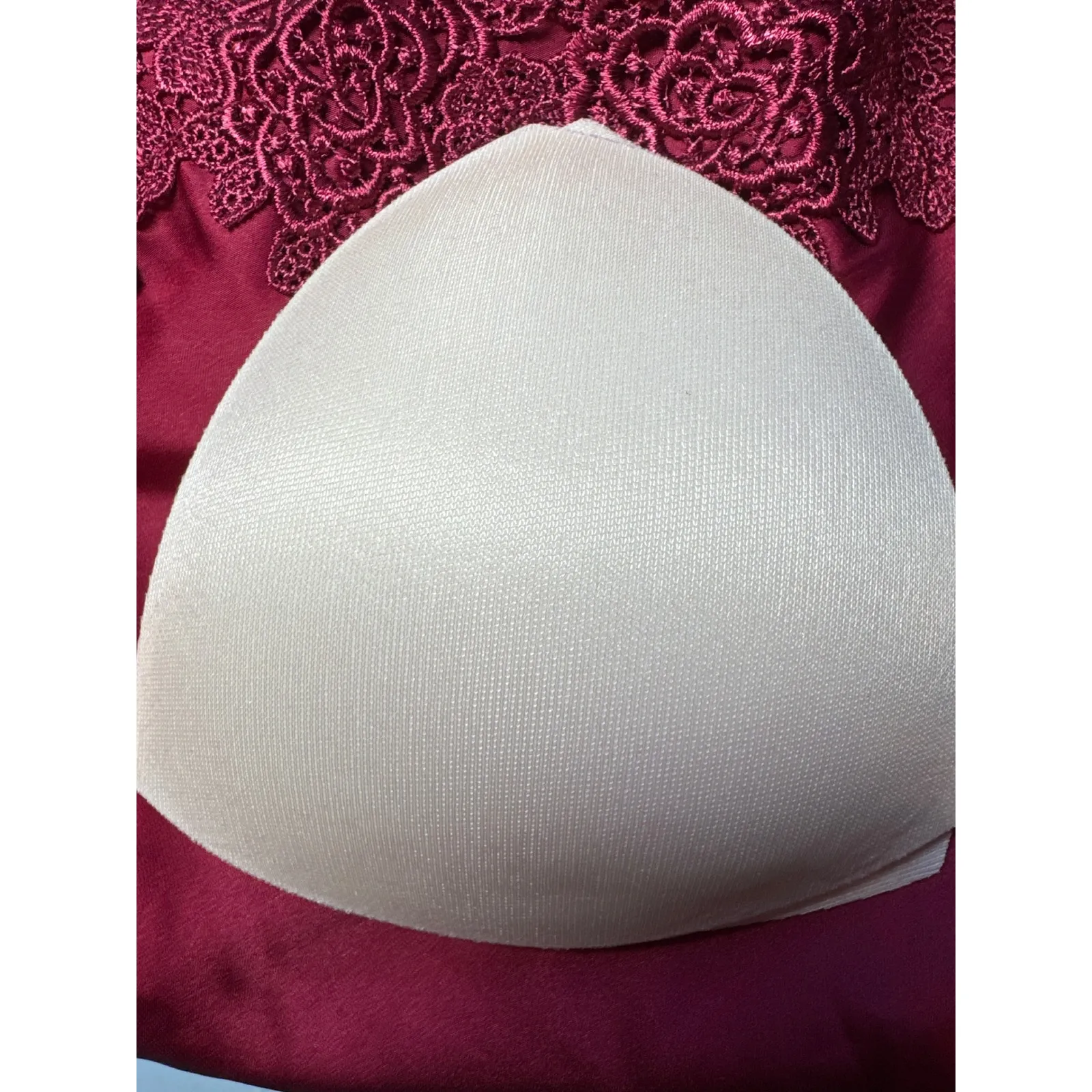 Allegra K Red‎ Lace Trim Slip Dress Lingerie Chemise Sleeveless Small - Image 7