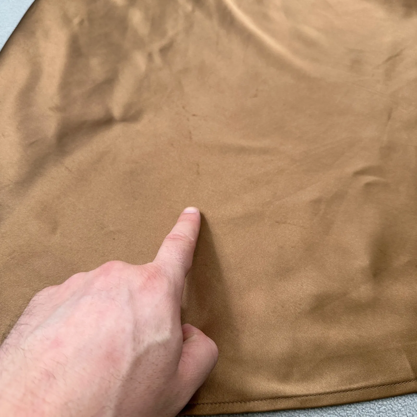 Pretty Garden Bronze Skirt Womens S Satin A - Image 7