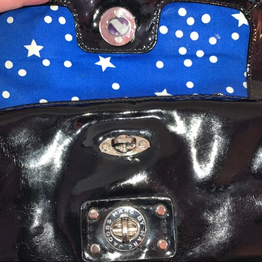 Marc by Marc Jacobs Black Patent Clutch - Image 3