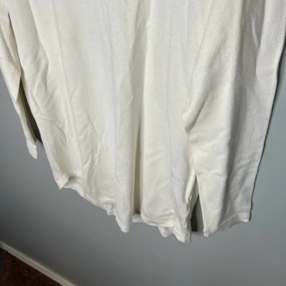 Soft Surroundings Women's Size S Margulies Zipper Back Sweater Tunic Shirt White - Image 4