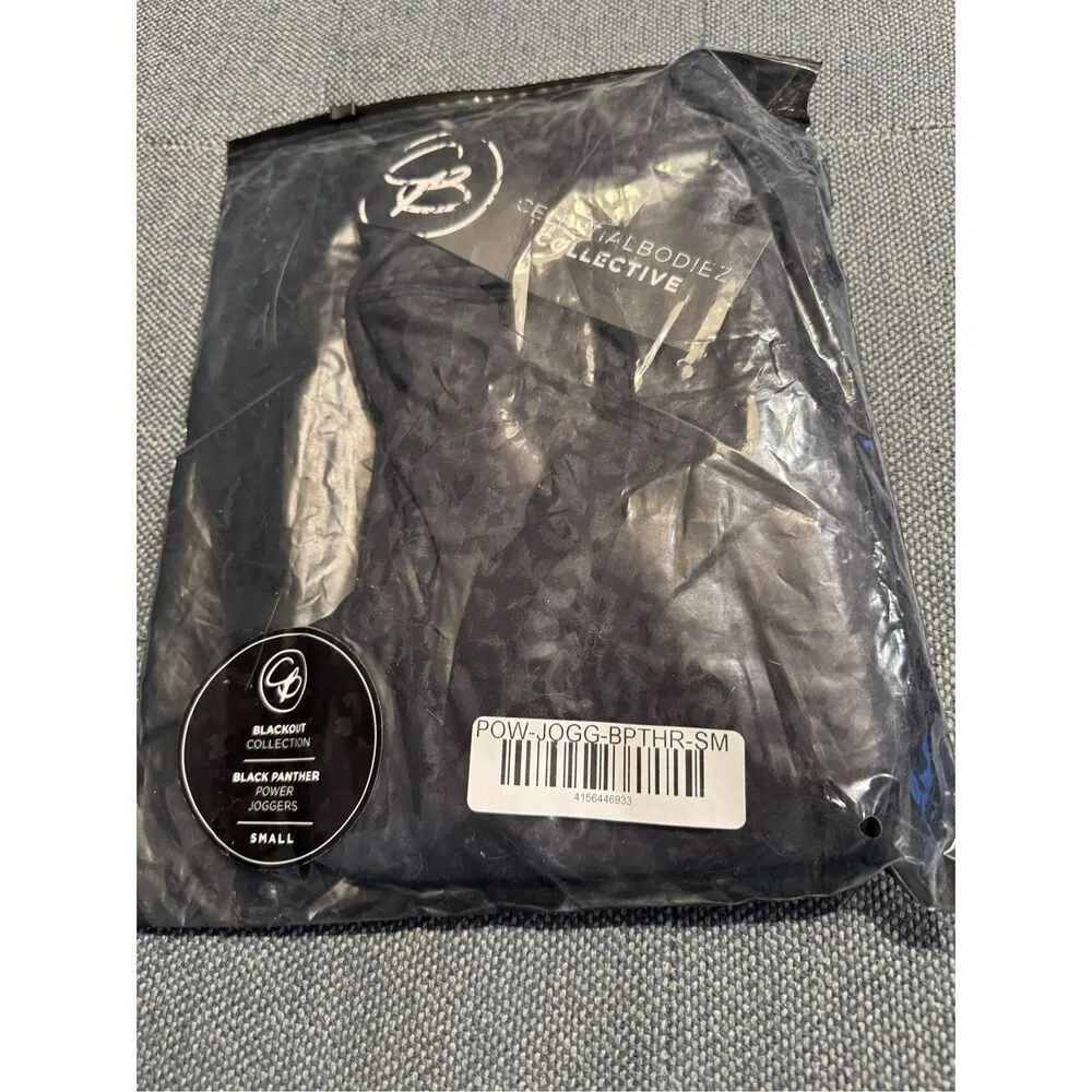 Celestial Bodiez NWT Power Joggers in 'Black Panther' Size Small Black - Image 5
