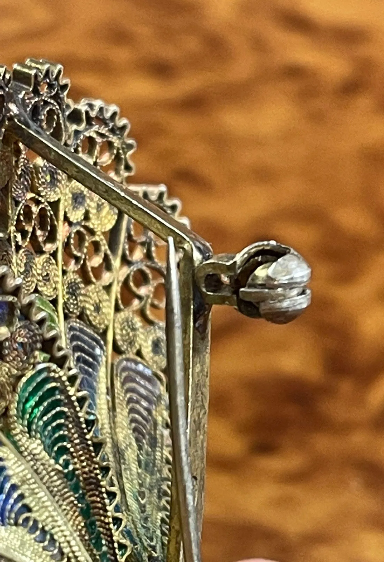 Vintage Colorful Enamel Butterfly Brooch / Pin - Image 3