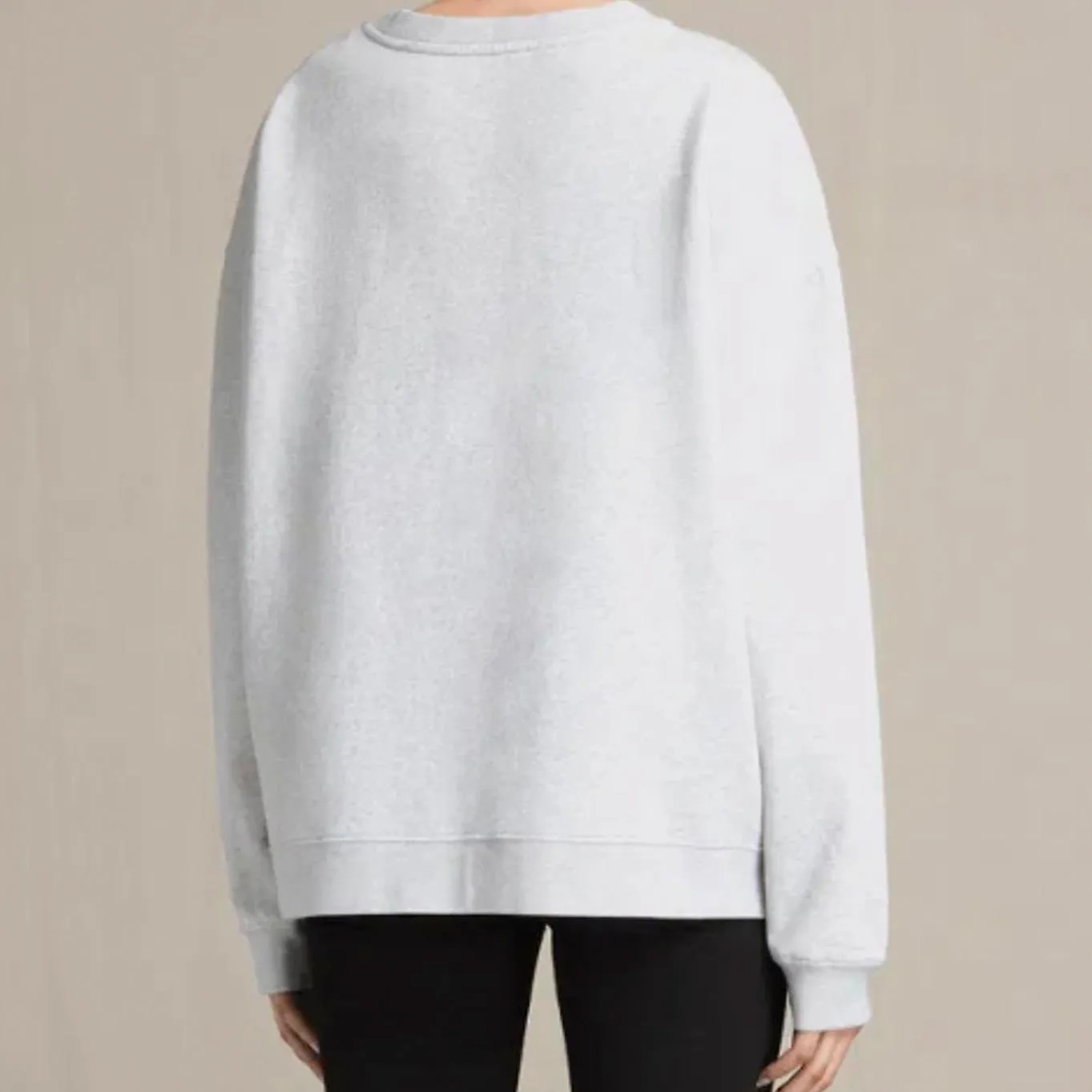 ALLSAINTS Gray Turan Lo 100% Cotton Graphic Front Sweatshirt - Size - XS - Image 3