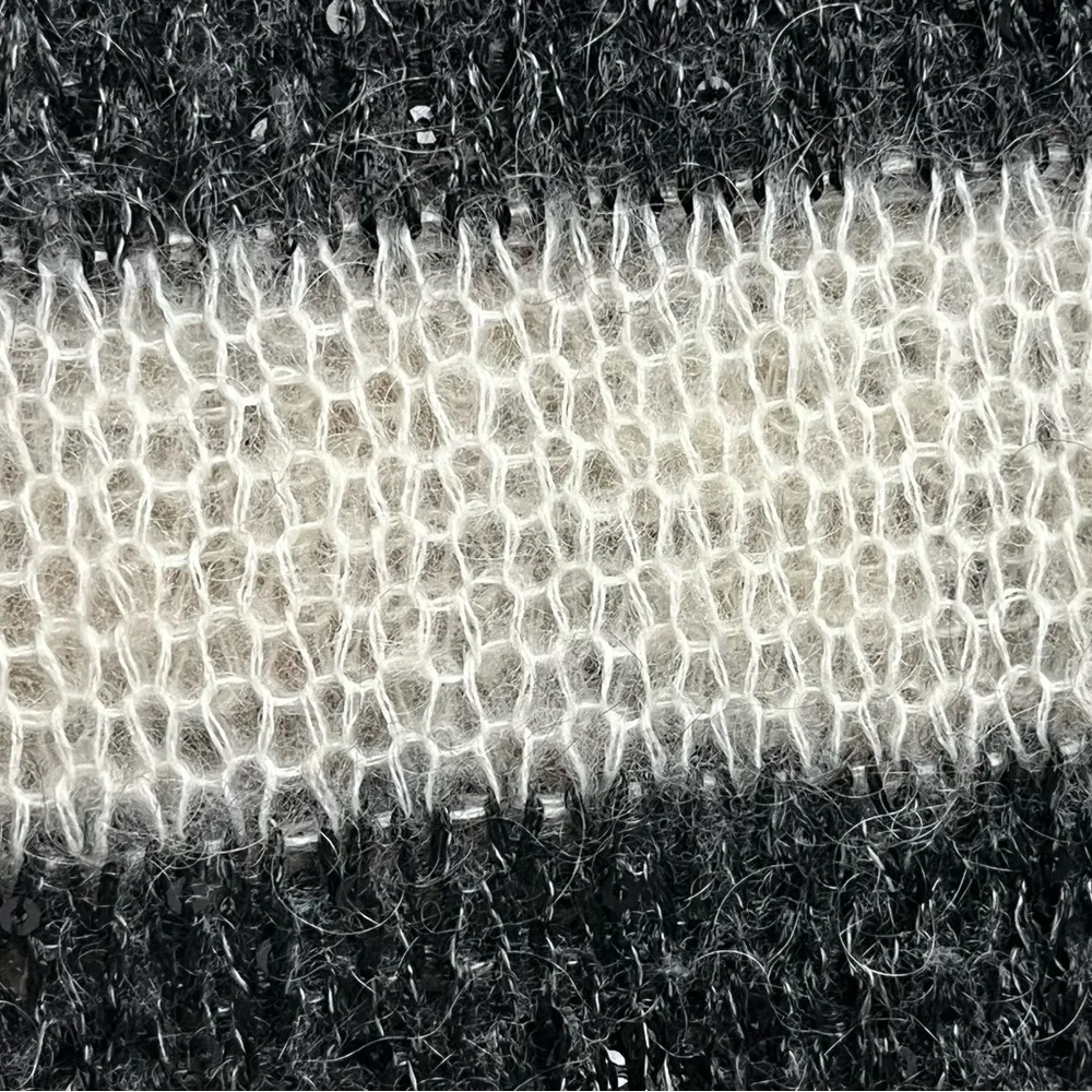 Karl Lagerfeld Striped Open Knit Sheer Sweater Dress S Nautical Oversized - Image 8