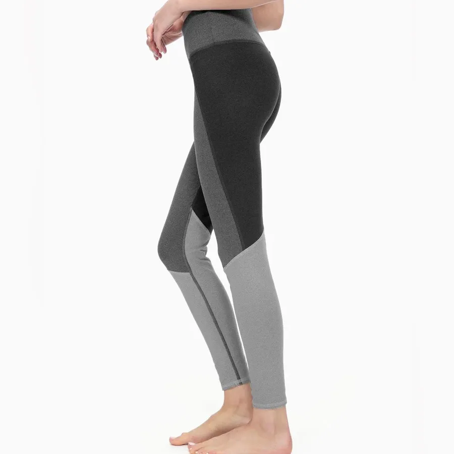 Splendid Heather Gray Color Block Leggings High Waist Size Medium - Image 3