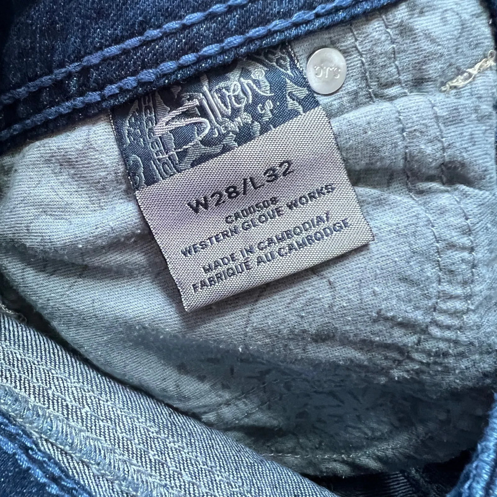 Silver Jeans Suki Surplus Bootcut Stretch Denim Size 28 - Image 7