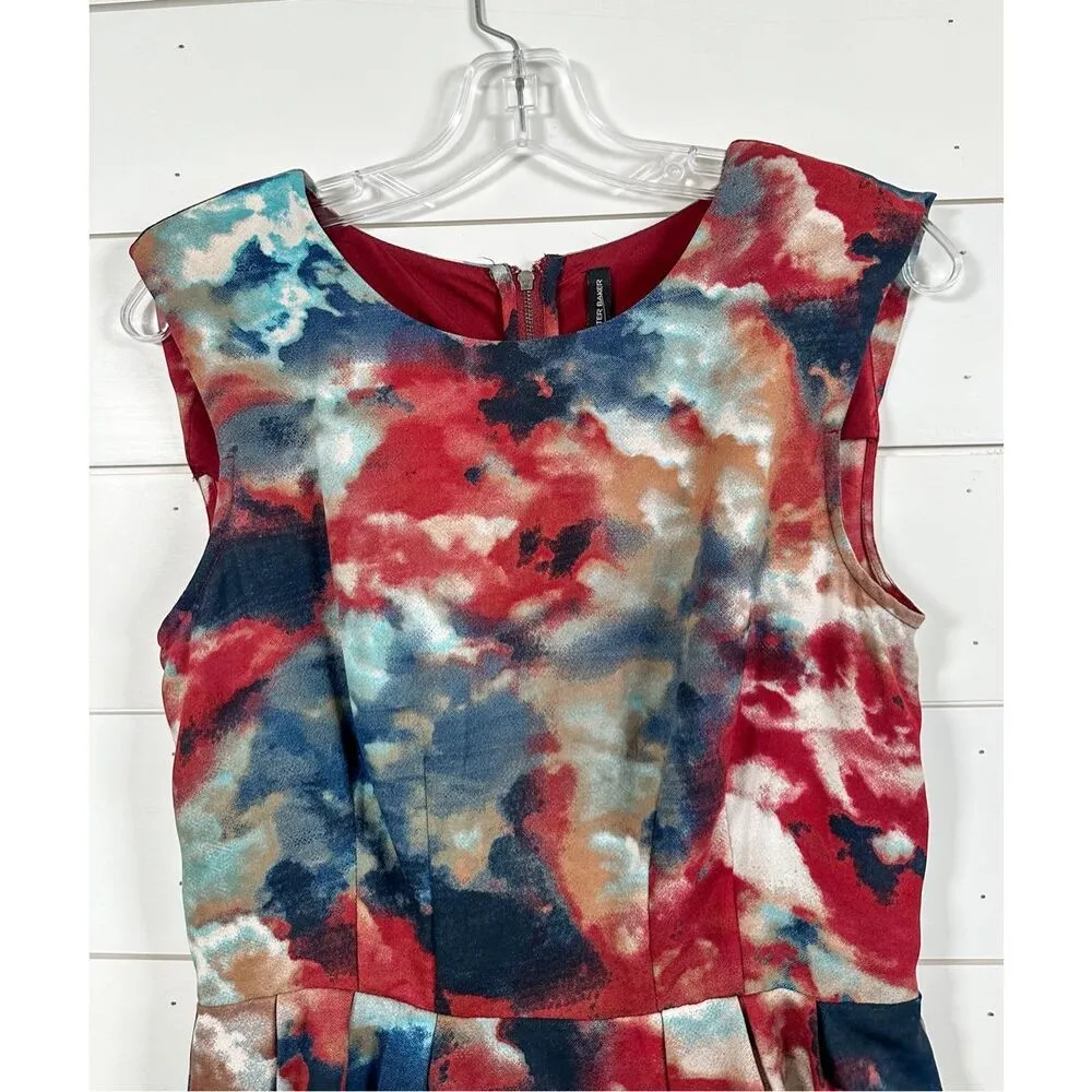 NWOT W118 by Walter Baker Women's Sleeveless Peplum Top Blouse Multicolor Small - Image 2