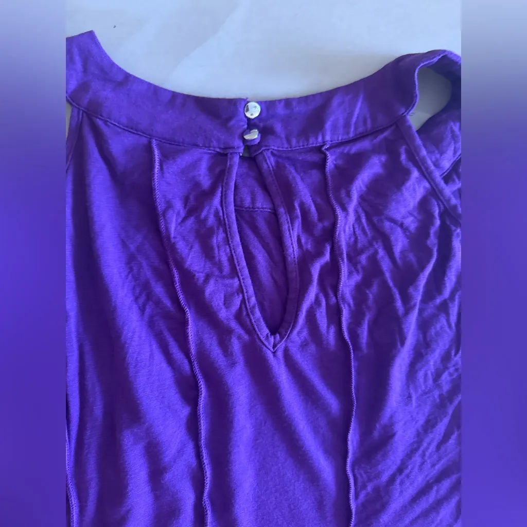 Ashley Stewart Purple  Maxi Dress Sleeveless A Keyhole Datail The Back 18/20 W - Image 14