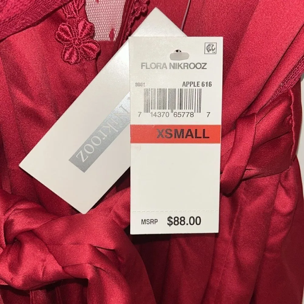 Flora Nikrooz Red Robe(Size XS) - Image 6