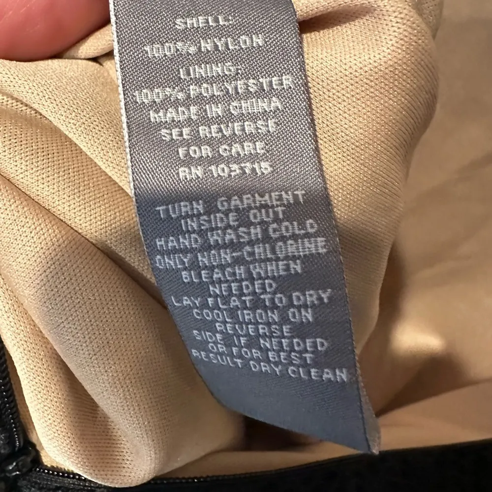 Sharagano Black Lace Dress Size 12 New NWT Paisley Flapper Nude Lining - Image 8