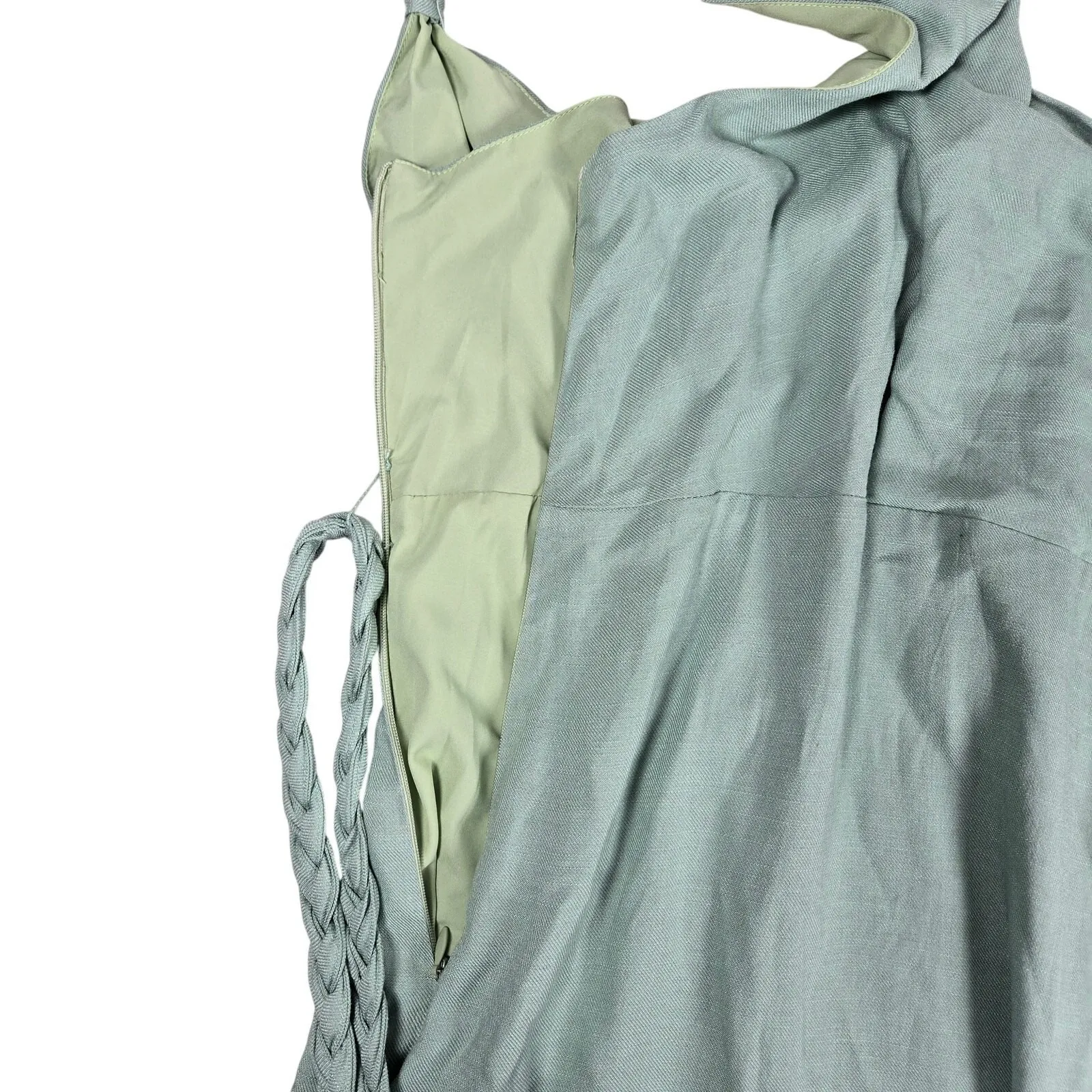 Cupshe Marianna Green Braided Belt Dress‎ Size XXL NWT - Image 4