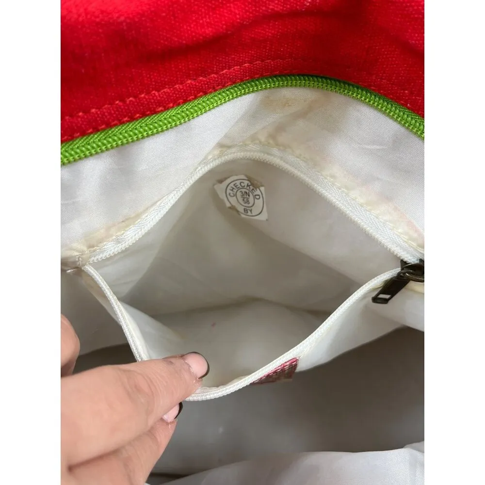 Kate McRostie SKU 7757 HoBo Patchwork Tote Bag purse Red - Image 9