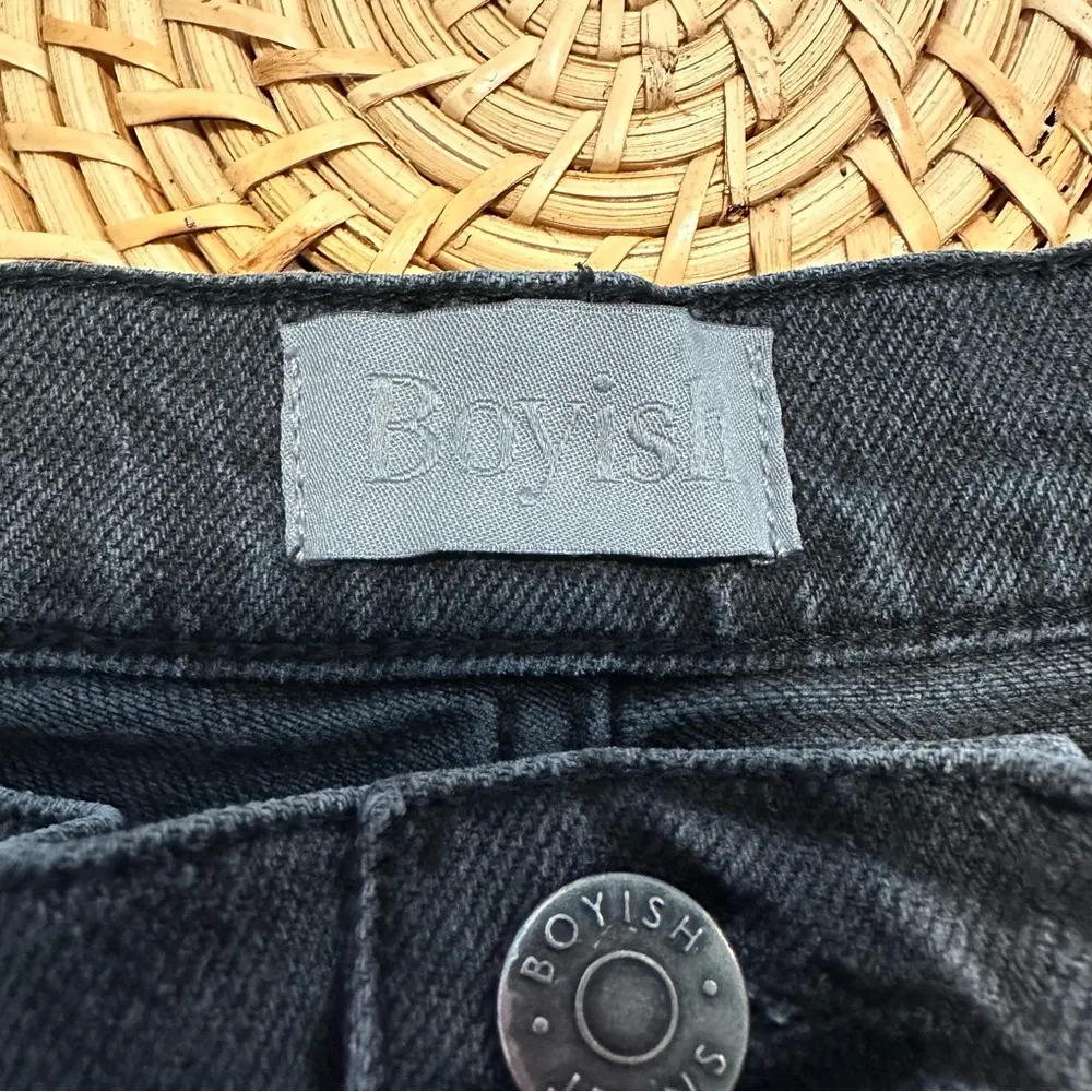 Boyish Mikey High Rise Button Fly Raw Hem Jeans Moonfleet - Image 8