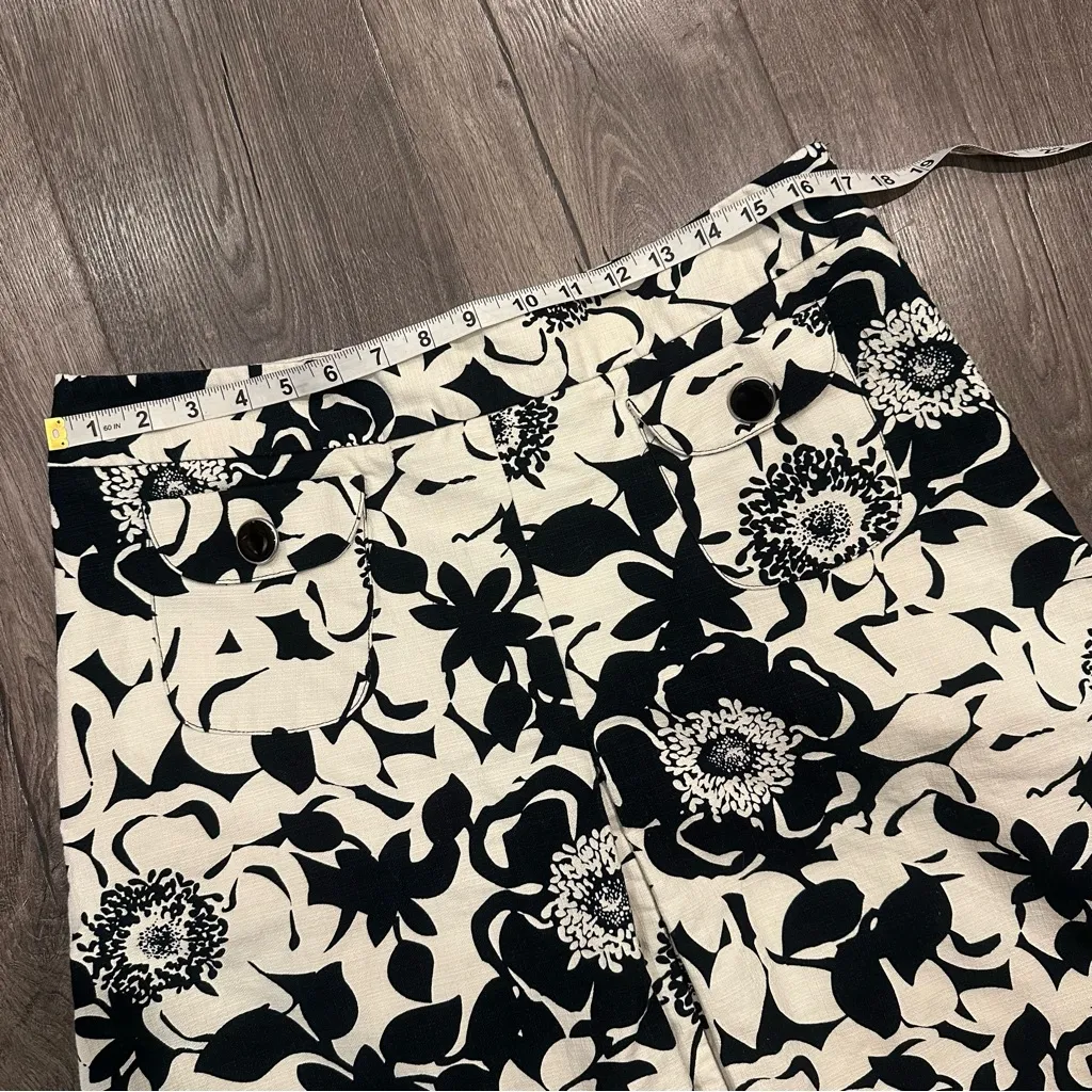 Vintage Y2K NWOT 12 Aline Front Pleat Skirt Coquette Preppy Woven Cotton  Lined - Image 6