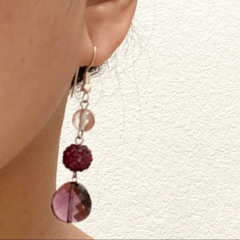 Handmade Crystallized Swarovski Elements Drop Earrings - Image 6