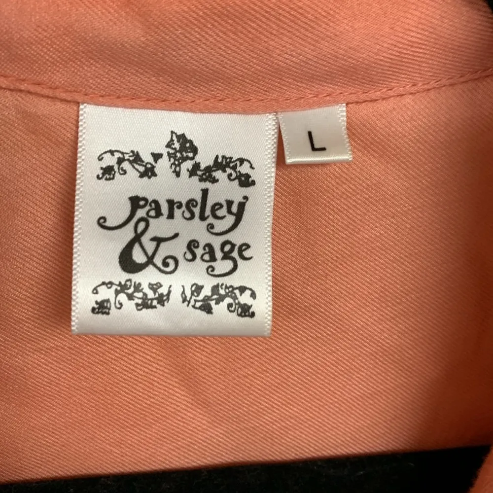 Parsley and Sage Coral Tunic Button Down Pleated Shirt Size L Pink Size L - Image 2