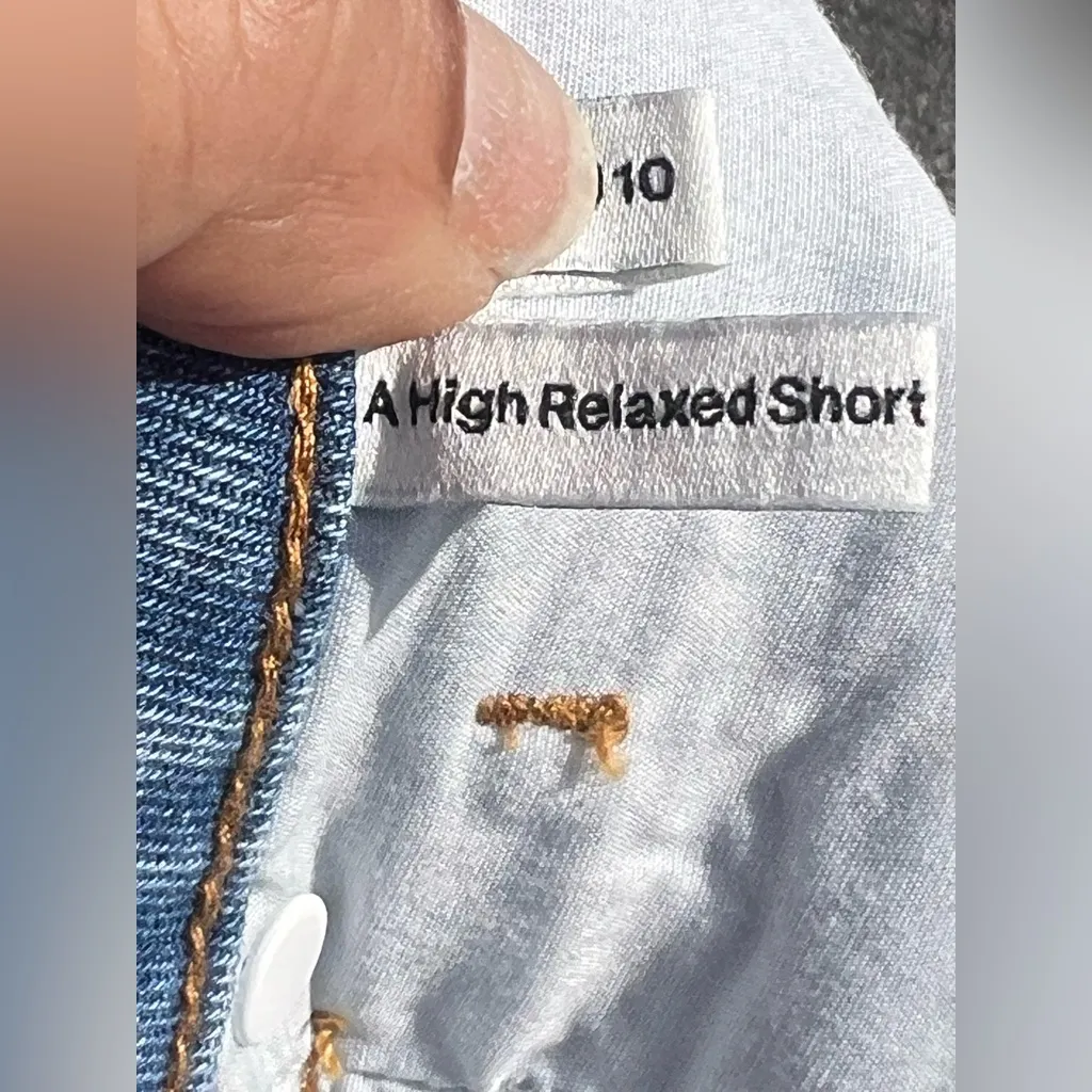 ABrand Jeans A High Relaxed Short Blue Size 28 - Image 9