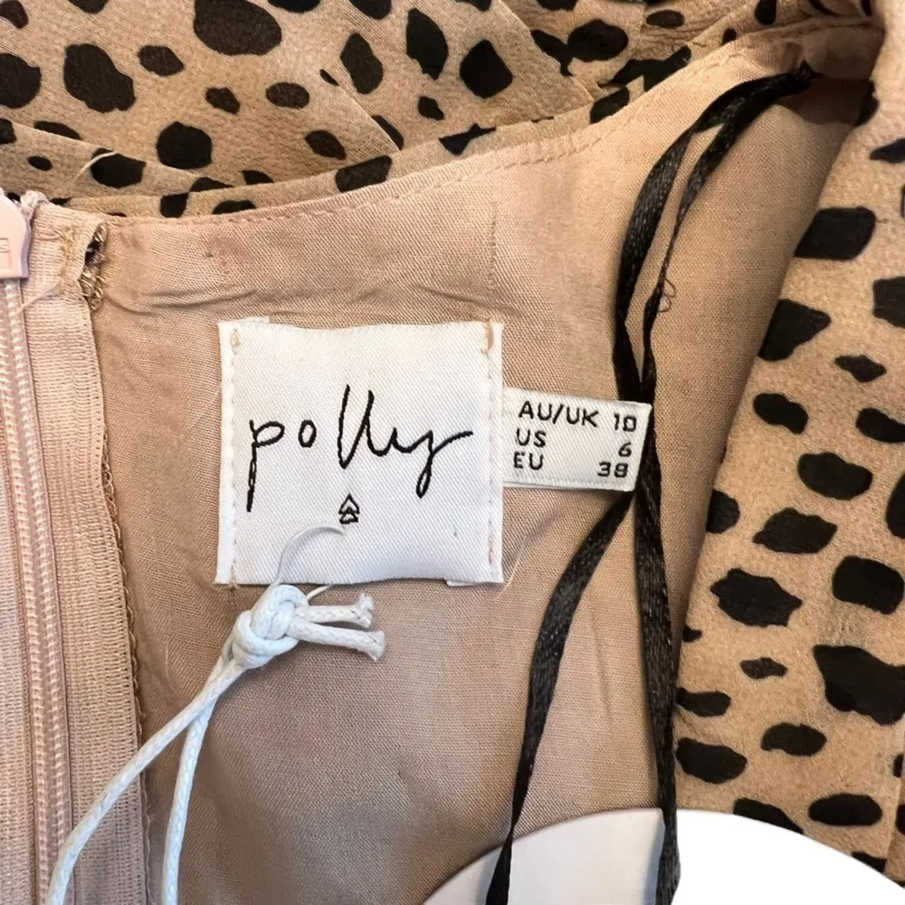 Princess Polly - NWT Animal Print Leopard Ruched Arias Mini Party Dress Sz 6 - Image 6