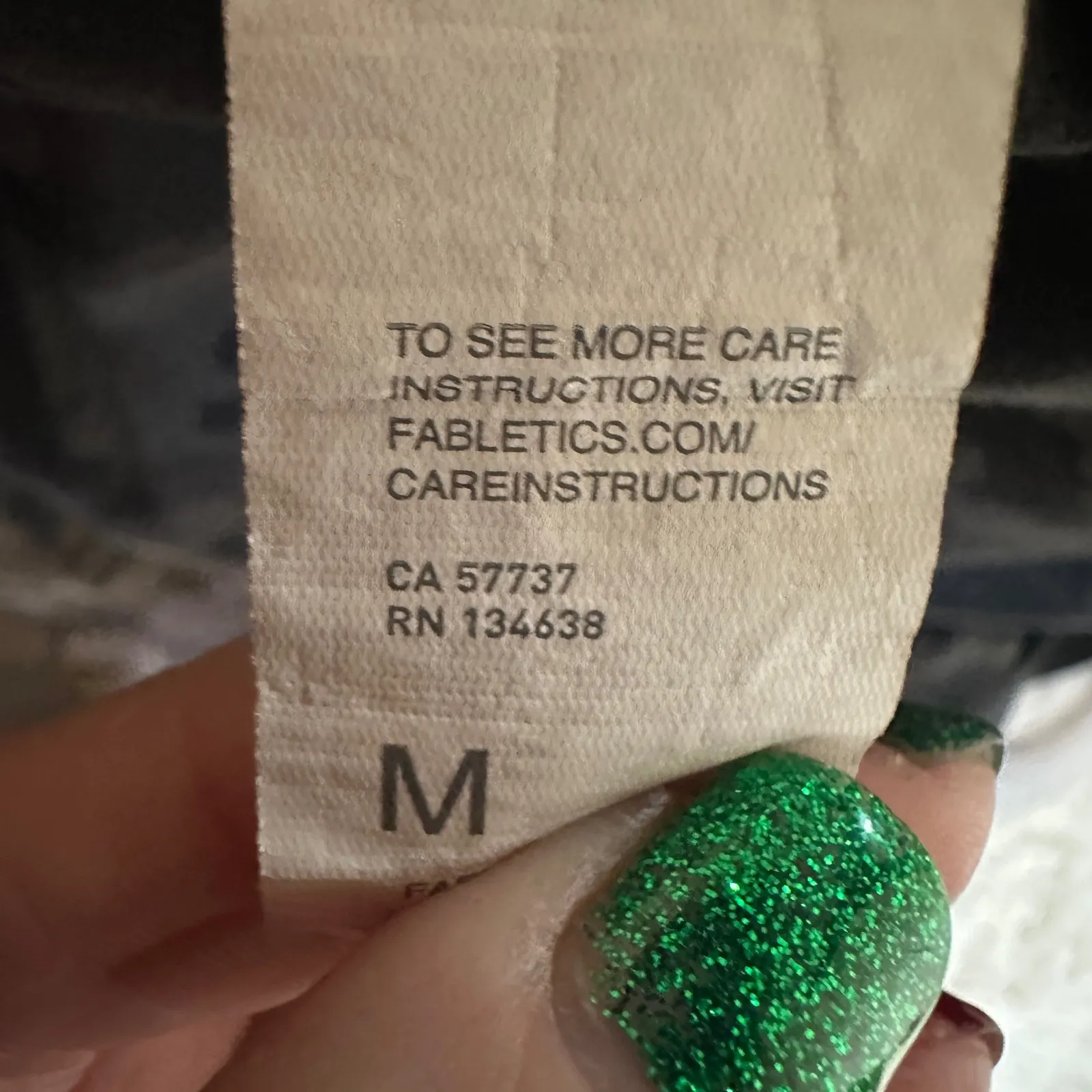 Fabletics Camo Leggings Black Grey Activewear Workout Athleisure Size M - Image 8