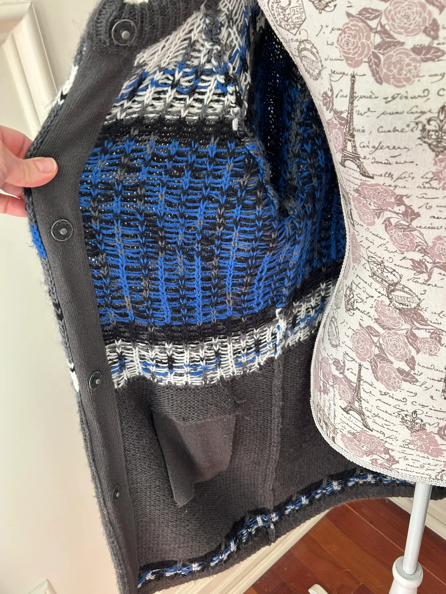 Wool Blend Sweater Coat  - Image 8