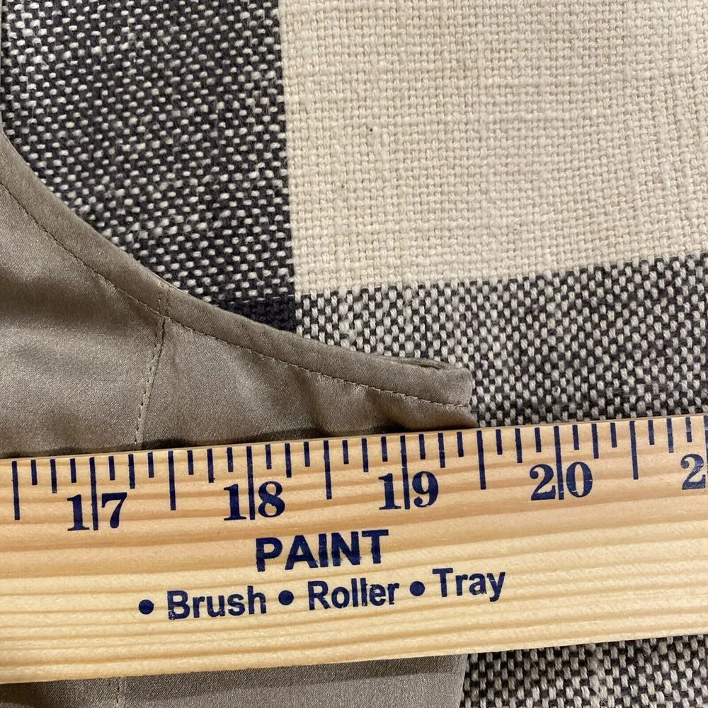 Eileen Fisher Silk Sleeveless Hi Lo Light Gray Shirt Dress $295 Size Small - Image 6