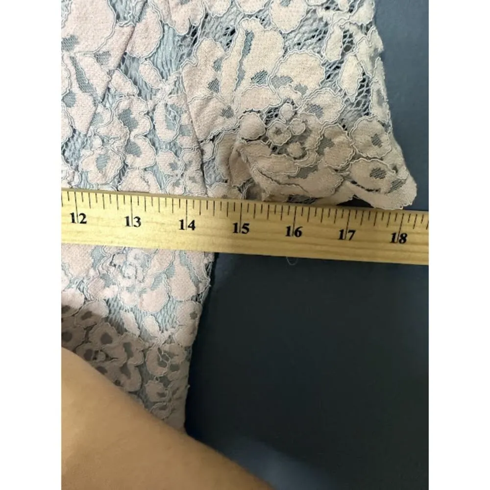 Too Tang Short Dress Women's Size Medium Coquette Lace Balletcore 50s Housewife Blue - Image 7