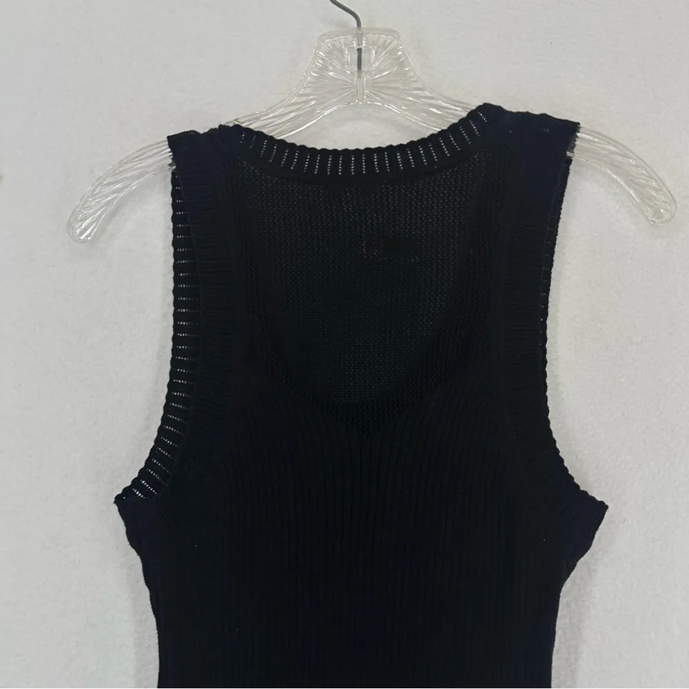 Gap Sleeveless Tank Sweater Top Womens Medium Black - Image 8