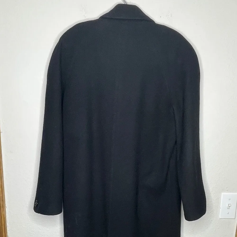 Vintage Stephanie Andrews Wool Coat Black Size 8 - Image 5