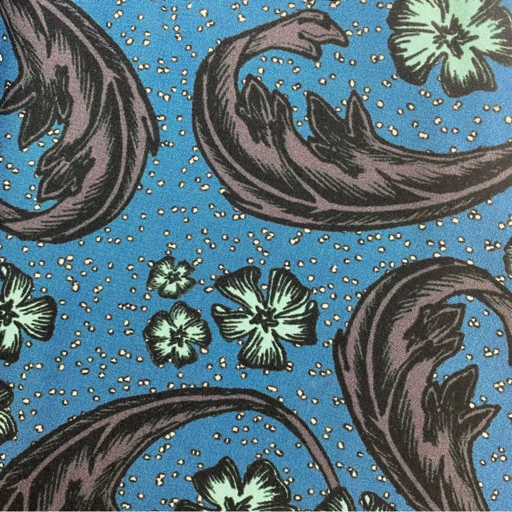 For Love And Lemons X Urban Outfitters Trumpet Bell Sleeve Paisley Floral Dress - Image 9