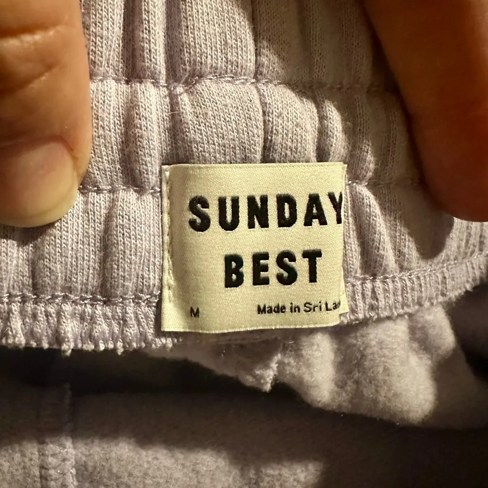 Aritzia Sunday Best Terry Cloth Sweat‎ Shorts Lilac Purple Women’s Size Medium - Image 8