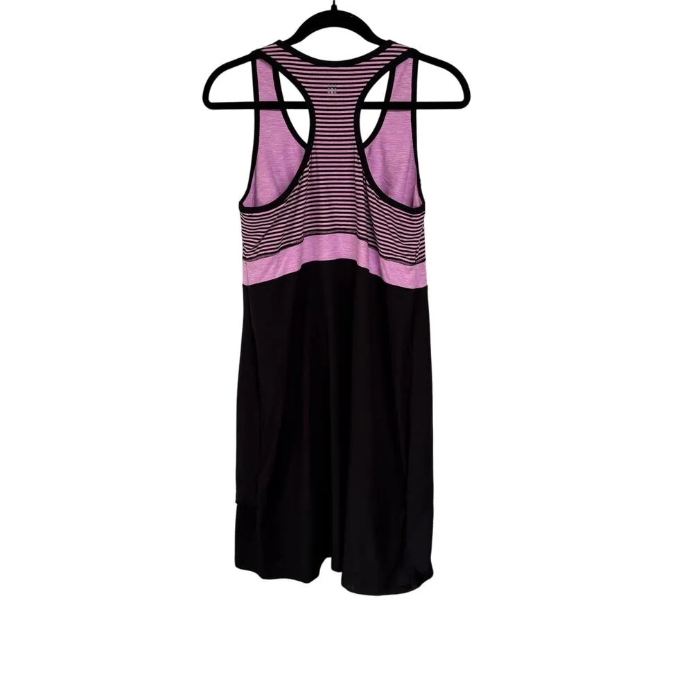 Title Nine Connelly Pink Tennis Pickleball Stripe Dress Athletic Racerback Large - Image 4