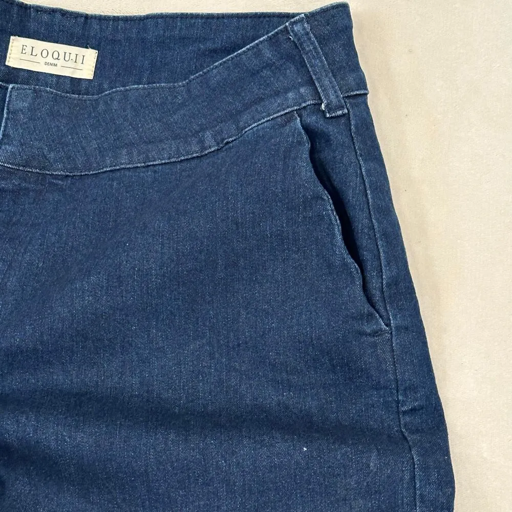 Eloquii Stretch Denim Chino Shorts sz 18 - Image 8