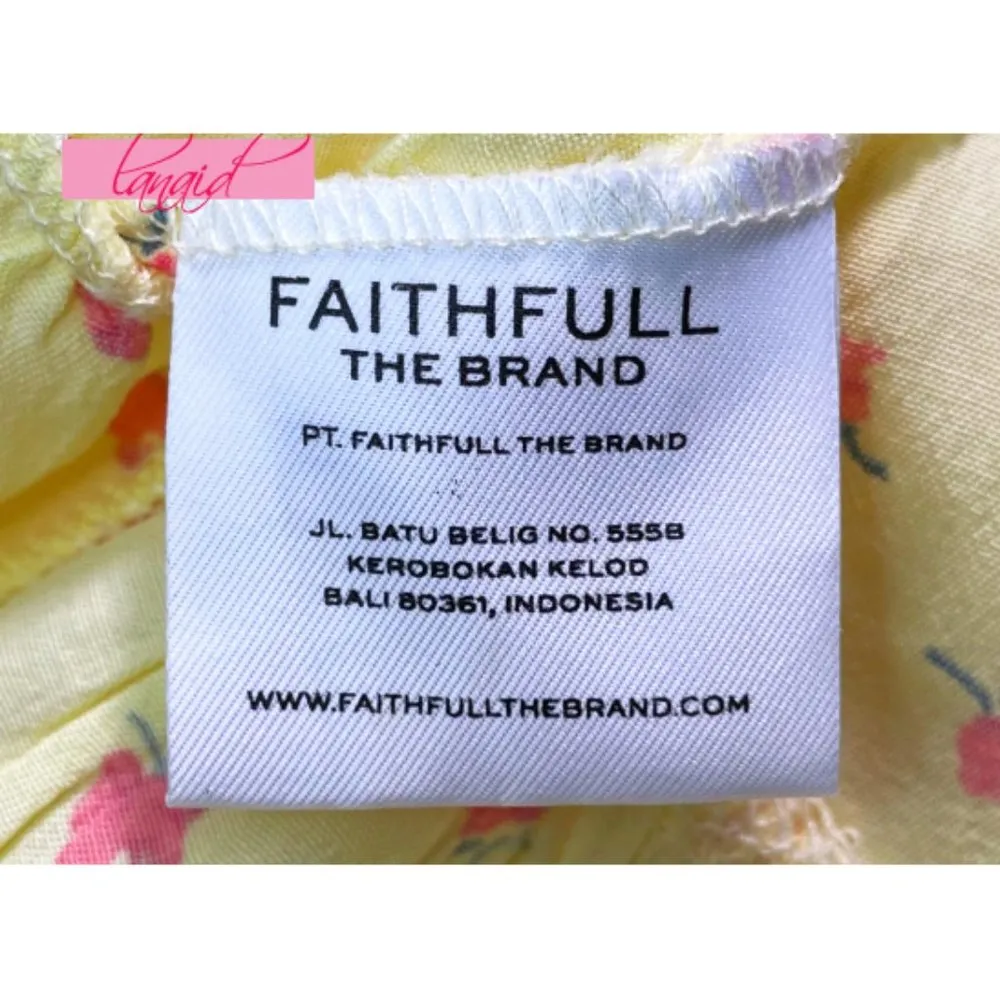 NEW Faithfull Sage Mini Dress Santa Maria Floral Puff Sleeve Fit & Flare Skater - Image 14