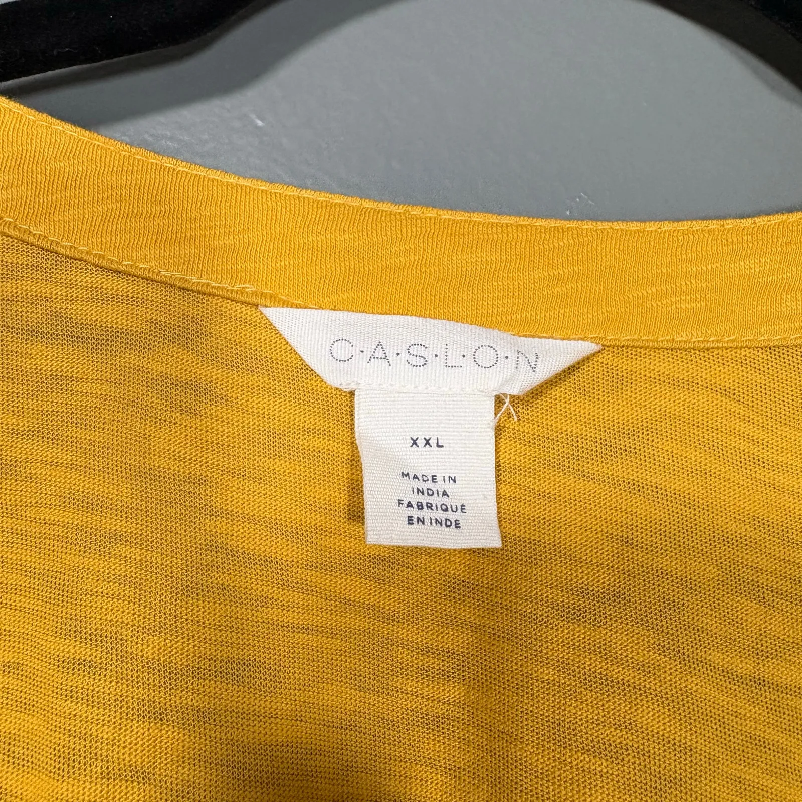 Caslon Women's Yellow Lagenlook Wrap Tunic Length Top - Size XXL - 100% Cotton - Image 6