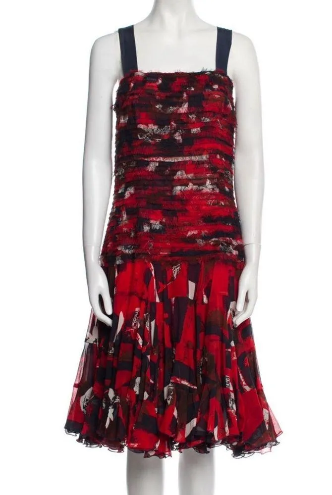 NWOT Oscar de la renta silk dress - Image 2