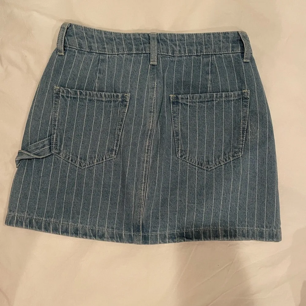 Pacsun Denim mini skirt with stripes - Image 3