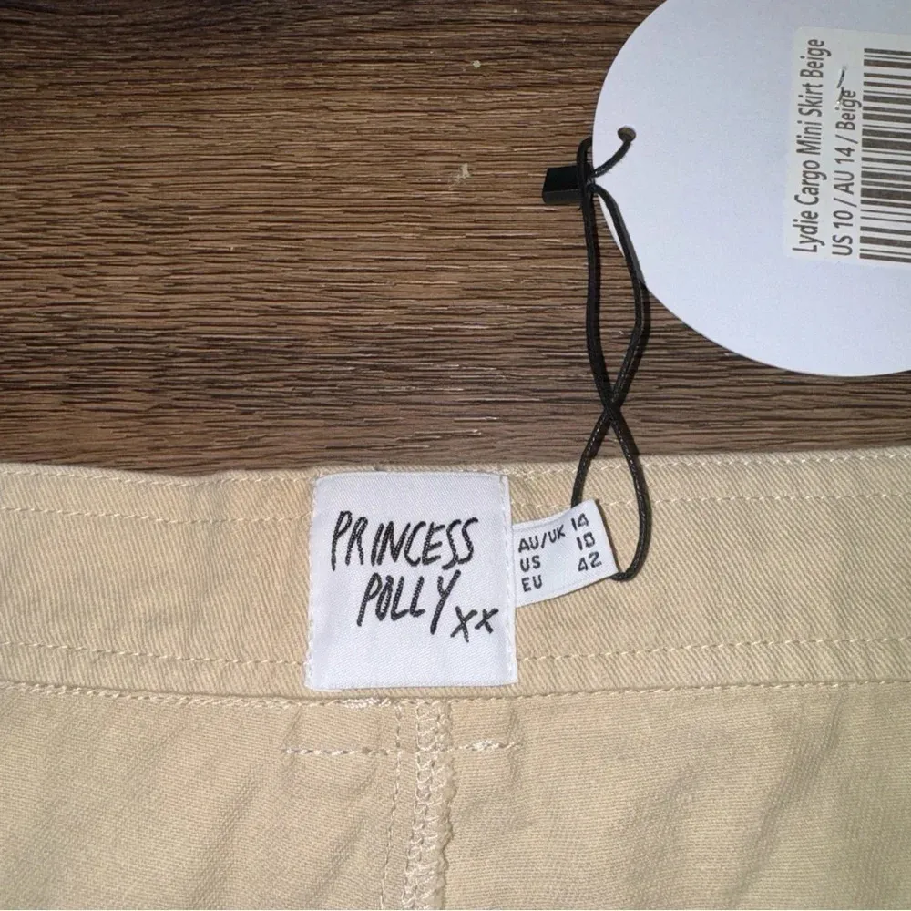 NWT Princess Polly LYDIE CARGO MINI SKIRT BEIGE 10 - Image 6